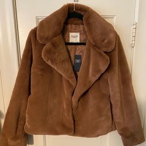 Abercrombie faux fur coat